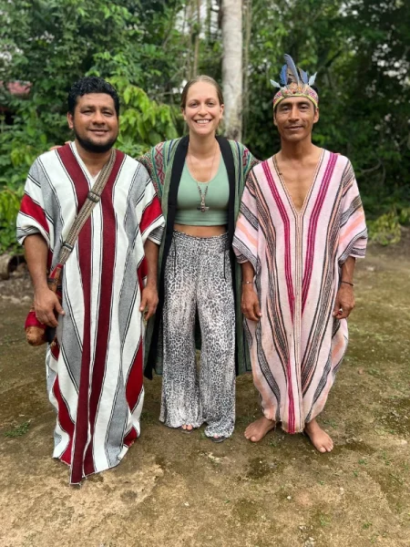 Megan Kelly Meadow with shamans amazon